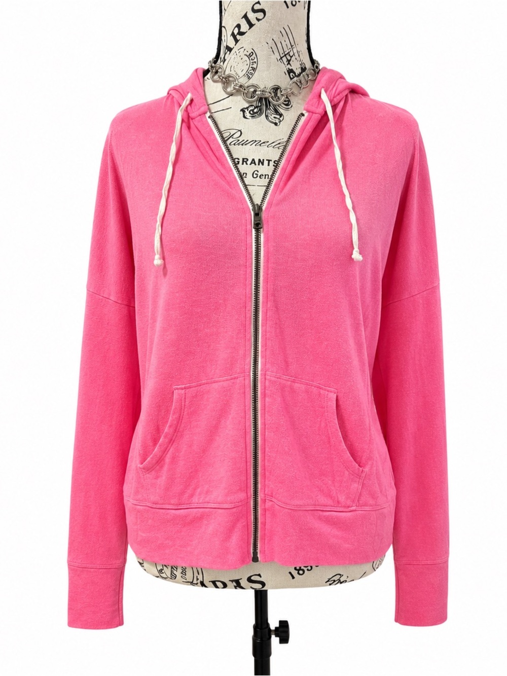 Hollister Bright Pink Full-Zip Hoodie